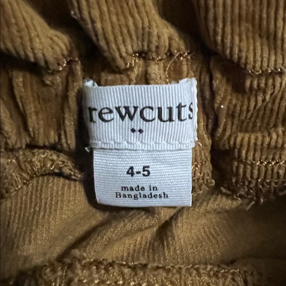 Crewcuts Tan A-Line Corduroy Skirt Size 4-5 Buttons Boho Classic Preppy Country - Picture 2 of 10